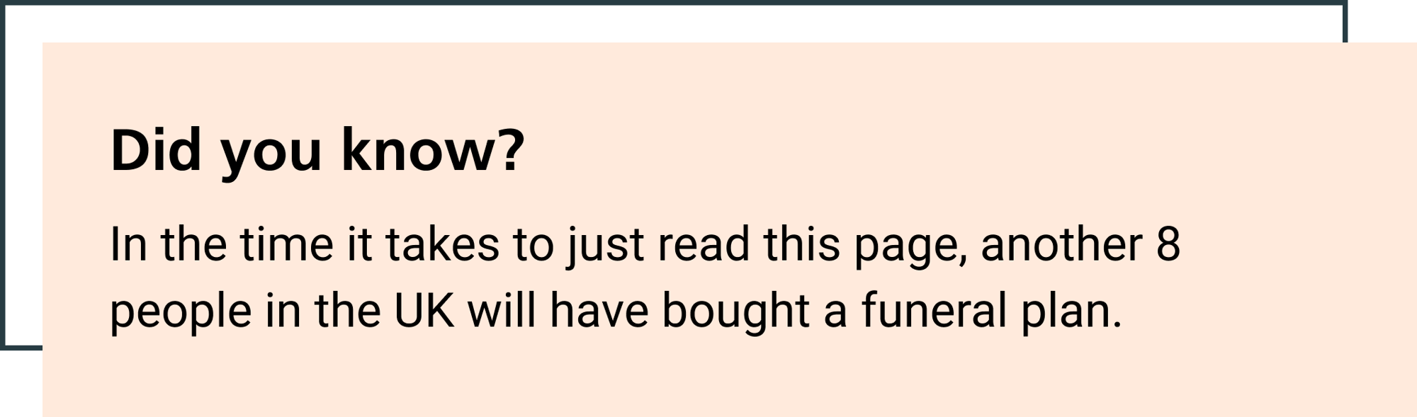 In the time it takes to just read this page, another 8 people in the UK will have bought a funeral plan.